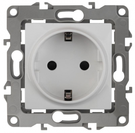 Розетка 1-м СП Эра12 12-2101-01 16А IP20 16AX 250В 2P+E Schuko механизм бел. Эра Б0014675 Розетка 1-м СП Эра12 12-2101-01 16А IP20 16AX 250В 2P+E Schuko механизм бел. Эра Б0014675