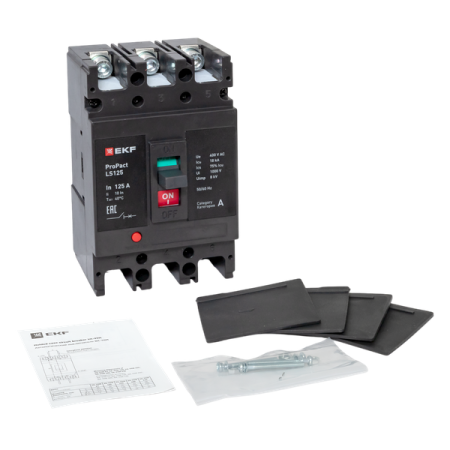 Выключатель автоматический 3п 125А 18кА LS125 ProPact EKF mccb-125-18-3-125-ls Выключатель автоматический 3п 125А 18кА LS125 ProPact EKF mccb-125-18-3-125-ls