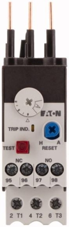 Реле перегрузки 1НЗ+1НО 1.6...2.4А для контакторов DILMT7…12 T12-2.4 EATON 190936 Реле перегрузки 1НЗ+1НО 1.6...2.4А для контакторов DILMT7…12 T12-2.4 EATON 190936