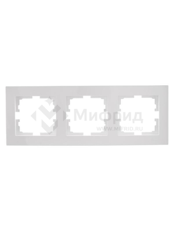 Рамка 3-м VESNA горизонт. бел. LEZARD 742-0200-148