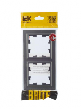 Рамка 2-м BRITE РУ-2-БрС сталь IEK BR-M22-K46 Рамка 2-м BRITE РУ-2-БрС сталь IEK BR-M22-K46