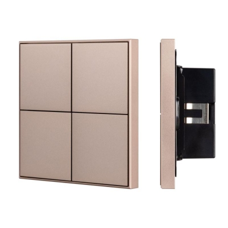 Панель кнопочная KNX-304-23-IN Champagne (BUS Frame) (IP20 металл) INTELLIGENT ARLIGHT 039669 Панель кнопочная KNX-304-23-IN Champagne (BUS Frame) (IP20 металл) INTELLIGENT ARLIGHT 039669