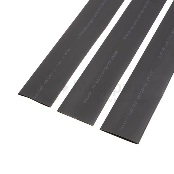 Трубка термоусадочная ТУТ нг 50.0/25.0 черн. 1м Rexant 25-0006