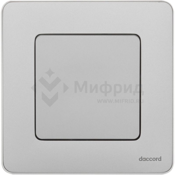 Переключатель 1-кл. 1п 1мод. СП Inspiria 10А IP20 250В 10AX механизм алюм. IEK 673652