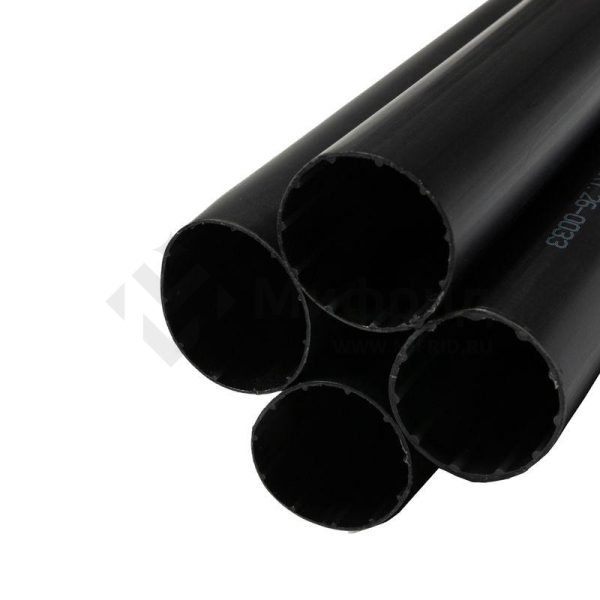 Трубка термоусадочная среднестен. клеевая 33/8 (3-4:1) черн. 1м (уп.4шт) Rexant 26-0033