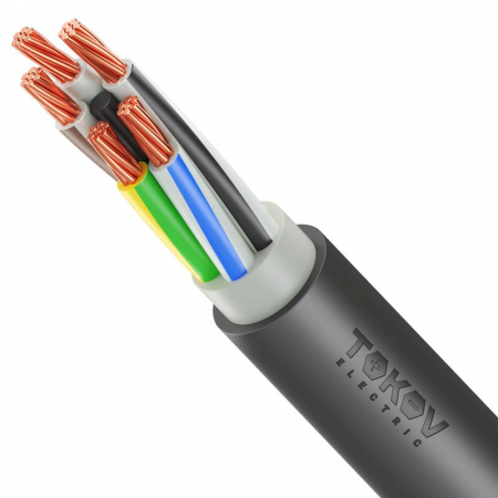 Кабель TOKOV ELECTRIC ППГнг(А)-HF 5х25 МК (N PE) 1кВ (м) ТХМ00416255 Кабель TOKOV ELECTRIC ППГнг(А)-HF 5х25 МК (N PE) 1кВ (м) ТХМ00416255
