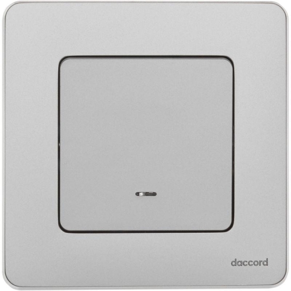 Выключатель 1-кл. Inspiria 10А IP20 250В 10AX с подсветкой/индикацией механизм алюм. IEK 673612 Выключатель 1-кл. Inspiria 10А IP20 250В 10AX с подсветкой/индикацией механизм алюм. IEK 673612