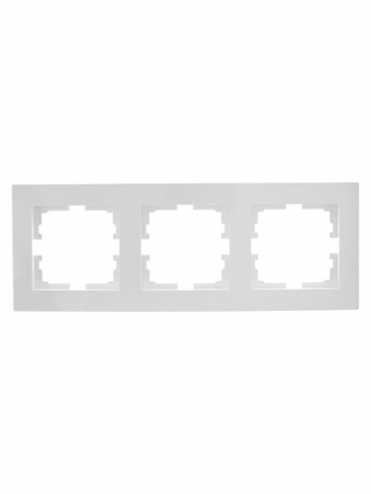 Рамка 3-местн. горизонт. VESNA бел. LEZARD 742-0200-148