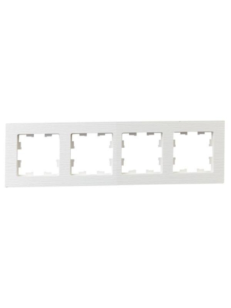 Рамка 4-м BRITE РУ-4-Бр бел. рифленый IEK BR-M42-51-K01 Рамка 4-м BRITE РУ-4-Бр бел. рифленый IEK BR-M42-51-K01