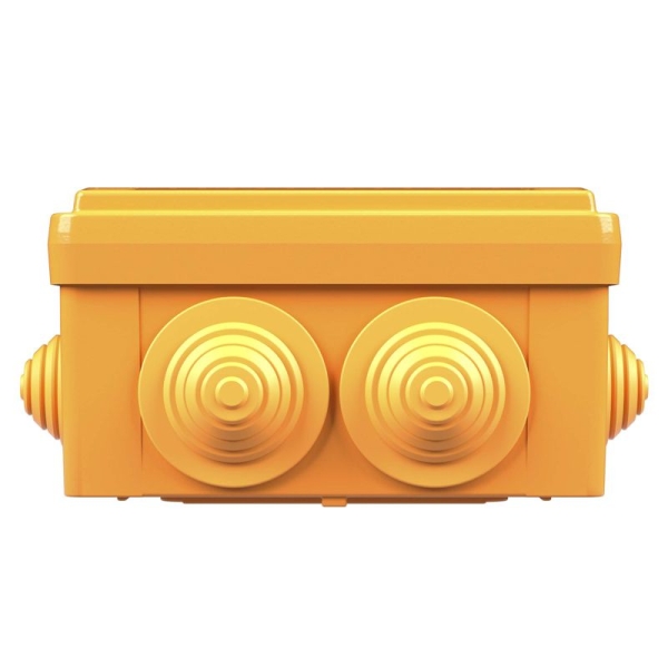 Коробка ответвительная FS 100х100х50мм IP56 6п 450В 6А 4кв.мм с кабельными вводами и клеммниками пластик. DKC FSB11604