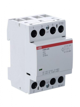 Контактор ESB40-40N-06 модульный (40А АС-1 4НО) катушка 230В AC/DC ABB 1SAE341111R0640 Контактор ESB40-40N-06 модульный (40А АС-1 4НО) катушка 230В AC/DC ABB 1SAE341111R0640