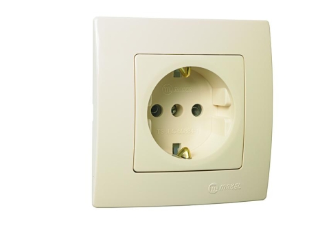 Розетка Lillium с заземл. Makel 32010028 Розетка Lillium с заземл. Makel 32010028