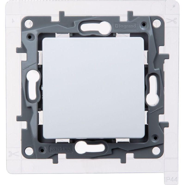 Переключатель 1-кл. Etika 10А IP44 250В безвинтов. зажимы бел. IEK 672207