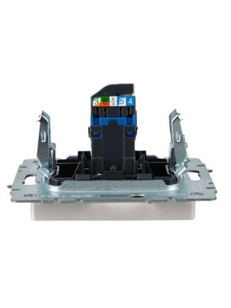 Розетка компьютерная СП RJ45 кат.6 BRITE РК11-БрЖ механизм жемчуж. IEK BR-K10-2-K36 Розетка компьютерная СП RJ45 кат.6 BRITE РК11-БрЖ механизм жемчуж. IEK BR-K10-2-K36