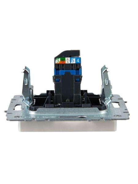 Розетка компьютерная СП RJ45 кат.6 BRITE РК11-БрЖ механизм жемчуж. IEK BR-K10-2-K36 Розетка компьютерная СП RJ45 кат.6 BRITE РК11-БрЖ механизм жемчуж. IEK BR-K10-2-K36