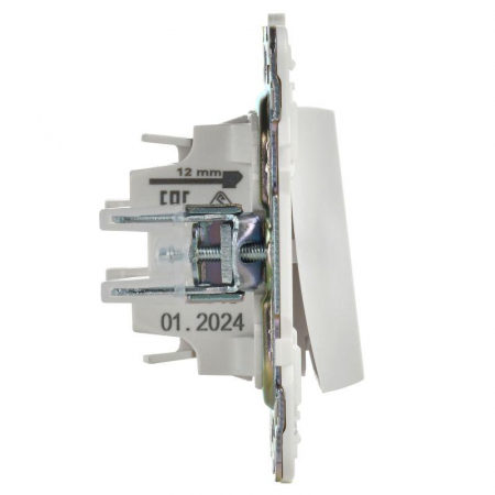 Выключатель проходной 1-кл. SKANDY 10А SK-V08W с индикацией арктич. бел. IEK SK-V12-1-10-K01