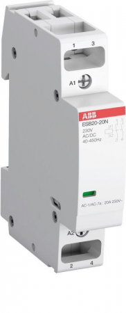 Контактор ESB20-20N-01 модульный (20А АС-1 2НО) катушка 24В AC/DC ABB 1SBE121111R0120 Контактор ESB20-20N-01 модульный (20А АС-1 2НО) катушка 24В AC/DC ABB 1SBE121111R0120