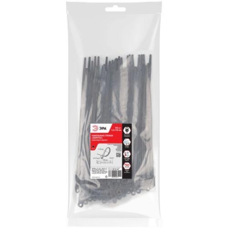 Хомут кабельный под винт 3.6х100 бел. NO-224-589 (уп.100шт) Эра Б0066047