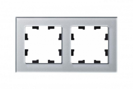 Рамка 2-м AtlasDesign Nature стекло алюм. SE ATN320302 Рамка 2-м AtlasDesign Nature стекло алюм. SE ATN320302