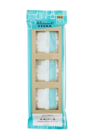 Рамка 3-м VESNA вертикал. без вставки зол. LEZARD 742-3600-153 Рамка 3-м VESNA вертикал. без вставки зол. LEZARD 742-3600-153