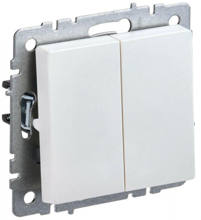 Выключатель 2-кл. СП BRITE ВС10-2-0-БрЖ 10А механизм жемчуж. IEK BR-V20-0-10-K36 Выключатель 2-кл. СП BRITE ВС10-2-0-БрЖ 10А механизм жемчуж. IEK BR-V20-0-10-K36