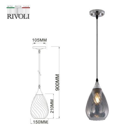 Светильник подвесной (подвес) Lily 9122-201 1хЕ27 40Вт модерн потолочный Rivoli Б0054873 Светильник подвесной (подвес) Lily 9122-201 1хЕ27 40Вт модерн потолочный Rivoli Б0054873