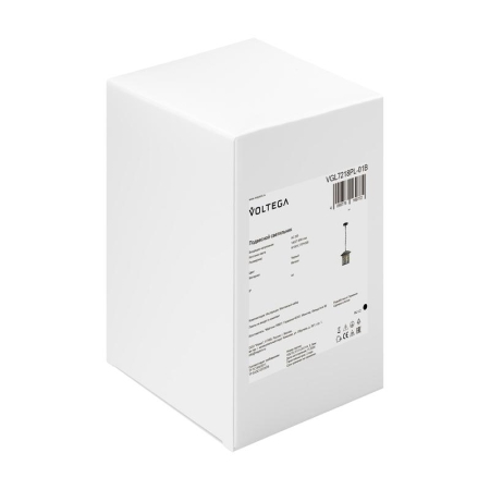 Светильник Saga 1х40Вт E27 IP44 подвесной Voltega VGL7218PL-01B