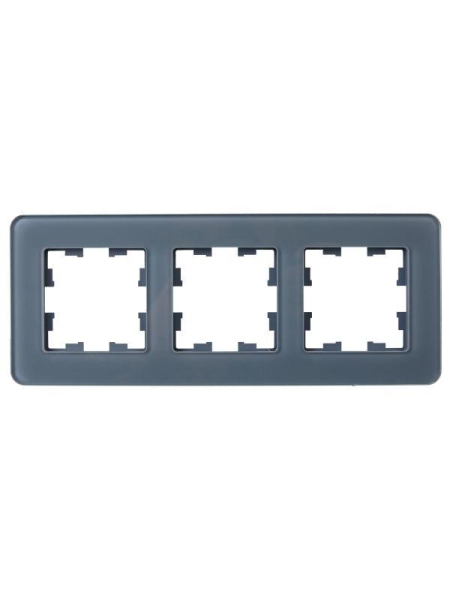 Рамка 3-м BRITE РУ-3-2-Бр стекло графит RE IEK BR-M32-G-41-K53