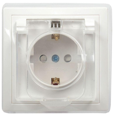 Розетка 1-м СП Кварта РСбш10-3-ККБ-44 16А IP44 с заземл. защ. шторки с крышкой керамика бел. GENERICA ERK70-K01-10-DM-44 Розетка 1-м СП Кварта РСбш10-3-ККБ-44 16А IP44 с заземл. защ. шторки с крышкой керамика бел. GENERICA ERK70-K01-10-DM-44