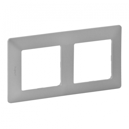 Рамка 2-м Valena Life универсальная алюм. Leg 754132 Рамка 2-м Valena Life универсальная алюм. Leg 754132