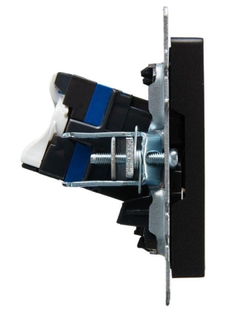 Розетка компьютерная двойн. СП RJ45 кат.6 BRITE РК11-2-БрЧ механизм черн. IEK BR-K20-2-K02 Розетка компьютерная двойн. СП RJ45 кат.6 BRITE РК11-2-БрЧ механизм черн. IEK BR-K20-2-K02