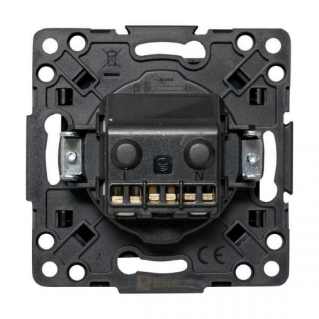 Розетка 1-м СП Стокгольм 16А с заземл. защ. шторки винтов. клеммы механизм черн. PROxima EKF EZR16-028-20 Розетка 1-м СП Стокгольм 16А с заземл. защ. шторки винтов. клеммы механизм черн. PROxima EKF EZR16-028-20