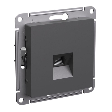 Розетка компьютерная AtlasDesign RJ45 кат.5E механизм базальт SE ATN001483 Розетка компьютерная AtlasDesign RJ45 кат.5E механизм базальт SE ATN001483