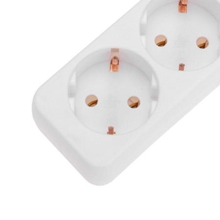 Удлинитель 5х5м с заземл. 3х0.75 бел. PROCONNECT 13-4213