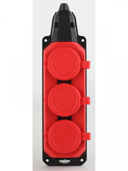 Колодка удлинителя 3-м с заземл. 16А IP44 K-3e-RED-IP44 каучук красн. Эра Б0044552 Колодка удлинителя 3-м с заземл. 16А IP44 K-3e-RED-IP44 каучук красн. Эра Б0044552
