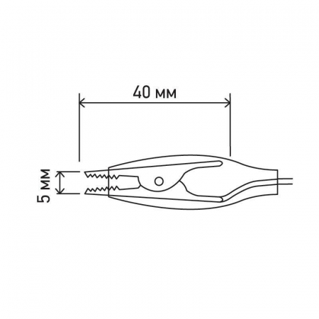 Зажим "крокодил" 5А 40мм с проводом 10 пар Rexant 16-0036 Зажим "крокодил" 5А 40мм с проводом 10 пар Rexant 16-0036