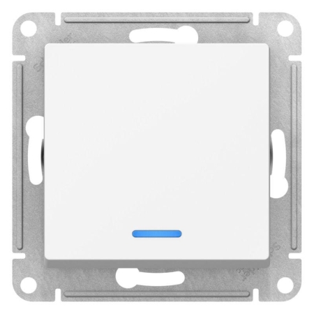 Переключатель 1-кл. AtlasDesign (сх. 6а) 10AX с подсветкой механизм лотос SE ATN001363