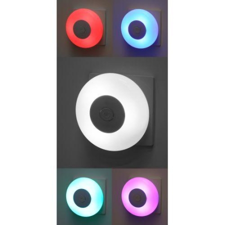 Светильник светодиодный NN-632-SW-W ночник в розетку с выкл. бел. Эра Б0057215