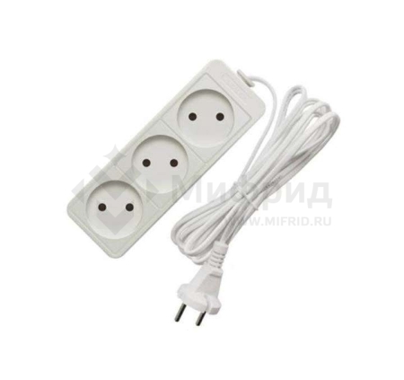 Удлинитель 3х7м без заземл. 10А IP20 2.2кВт ПВС Союз 481S-1307
