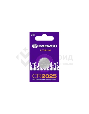 Элемент питания литиевый CR2025 3В 2021 BL-1 DAEWOO 5034143