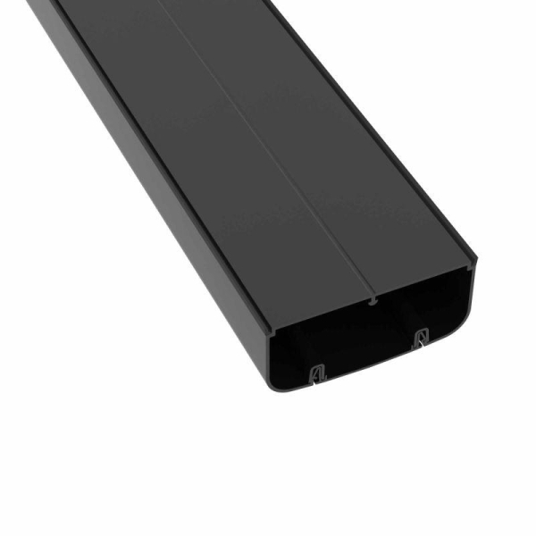 Кабель-канал 90х50 L2000 с фрон. крыш. черн. DKC 09501A Кабель-канал 90х50 L2000 с фрон. крыш. черн. DKC 09501A