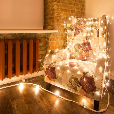 Гирлянда светодиодная "Сеть" 1.8х1.5м 180LED тепл. бел. 15Вт IP20 провод прозр. ПВХ Neon-Night 215-136 Гирлянда светодиодная "Сеть" 1.8х1.5м 180LED тепл. бел. 15Вт IP20 провод прозр. ПВХ Neon-Night 215-136