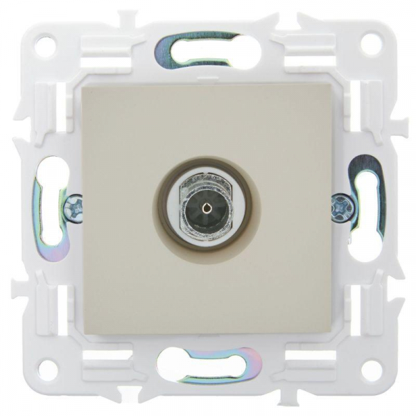 Розетка TV оконечная SKANDY SK-A12B беж. IEK SK-A10-O-K10
