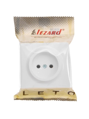 Розетка 1-мес. без заземл. LETO ПБТ бел. LEZARD 752-0200-121B Розетка 1-мес. без заземл. LETO ПБТ бел. LEZARD 752-0200-121B