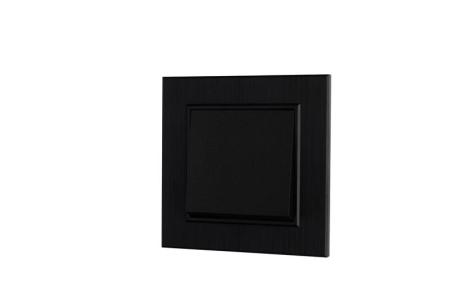 Выключатель 1-клав. Karea LINE STAR чер. Makel 86054001