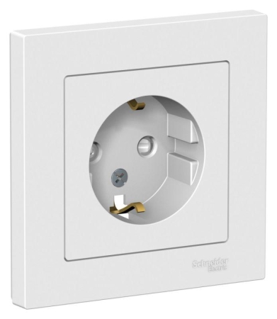 Розетка AtlasDesign с заземл. со шторками 16А в сборе лотос SE ATN001344 Розетка AtlasDesign с заземл. со шторками 16А в сборе лотос SE ATN001344