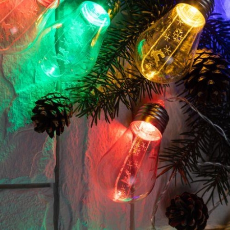 Гирлянда светодиодная "Нить С Новым Годом" 3м 10LED мультиколор IP20 ENIN-16MЭра Б0060415 Гирлянда светодиодная "Нить С Новым Годом" 3м 10LED мультиколор IP20 ENIN-16MЭра Б0060415