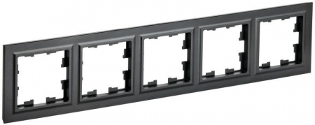 Рамка 5-м BRITE РУ-5-БрЧ черн. IEK BR-M52-K02 Рамка 5-м BRITE РУ-5-БрЧ черн. IEK BR-M52-K02