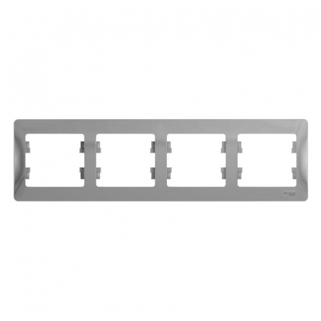 Рамка 4-м Glossa горизонт. алюм. SE GSL000304 Рамка 4-м Glossa горизонт. алюм. SE GSL000304