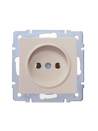 Розетка 1-м СП Vesna без заземл. ПБТ механизм крем. LEZARD 742-0388-121B Розетка 1-м СП Vesna без заземл. ПБТ механизм крем. LEZARD 742-0388-121B